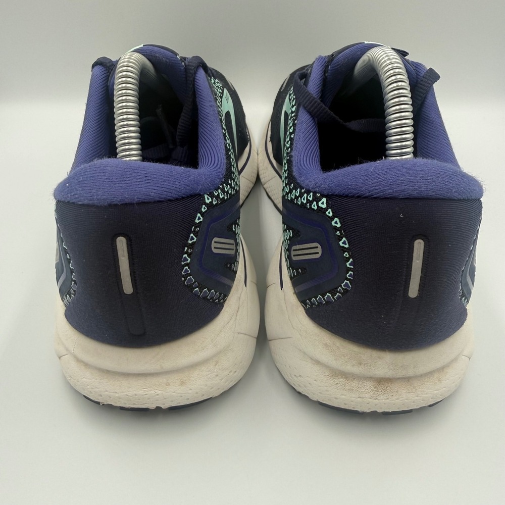 Brooks Ghost 14 Women Size 10 Running Shoes Wide D 1203561D446 Navy Teal - Picture 5 of 10